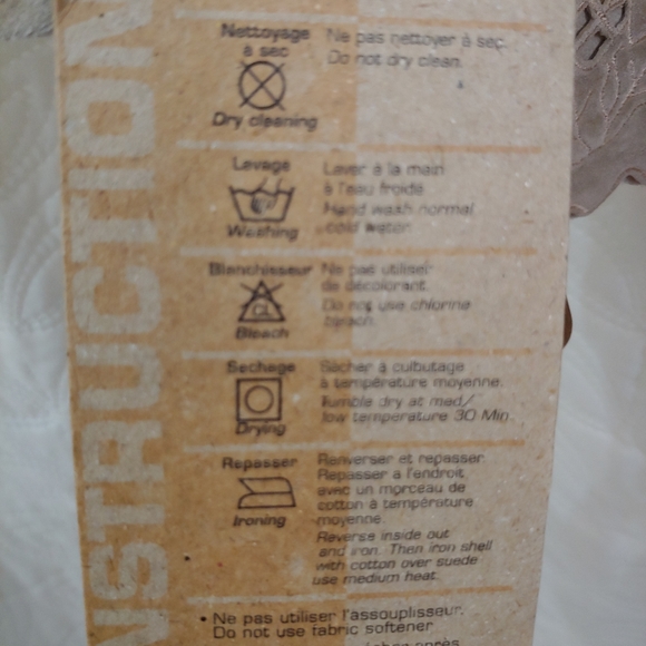 NWT Suede blouse Women Large washable Skotts Tan - Picture 5 of 9